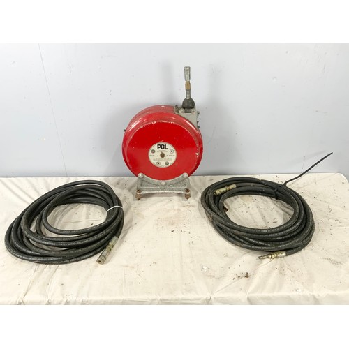 537 - PCL  WALL MOUNTING HOSE REEL WITH 2 EXTRA HOSE REELS