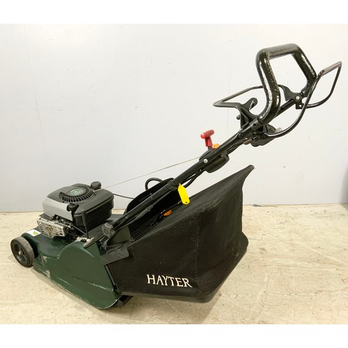 595 - HAYTER HARRIER 48 SELF PROPELLED PETROL LAWNMOWER