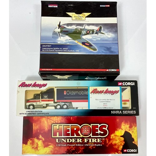 192 - CORGI BOXED MODELS, HEROES UNDER FIRE US MODEL, US52008 MACK CF PUMPER ENGINE CO 1 BETHPAGE NY, CORG... 