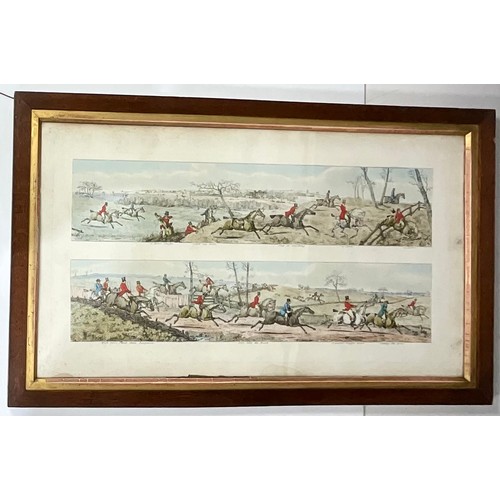 33 - MISC. HUNTING SCENE PRINTS (4)