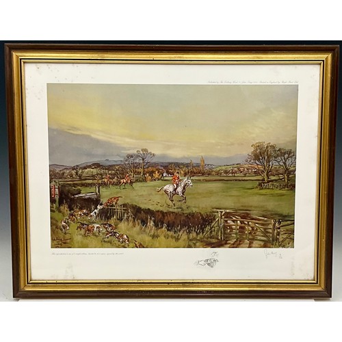 26 - 2 SIGNED LIMITED EDITION PRINTS DEPICTING THE LEDBURY HUNT, JOHN KING AND JOY HAWKEN. Maybe subject ... 