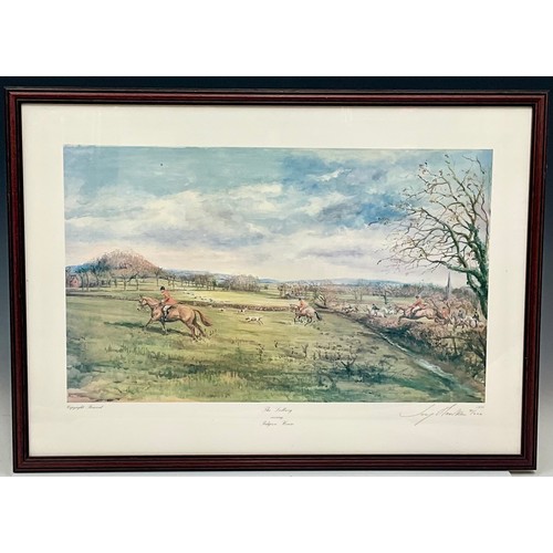 26 - 2 SIGNED LIMITED EDITION PRINTS DEPICTING THE LEDBURY HUNT, JOHN KING AND JOY HAWKEN. Maybe subject ... 