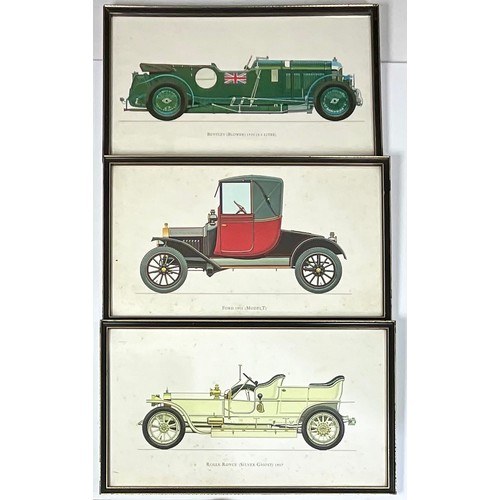 38 - BOX MISC. PRINTS AND ENGRAVINGS INC. VINTAGE CARS, ANIMALS, HUMOUR ETC.