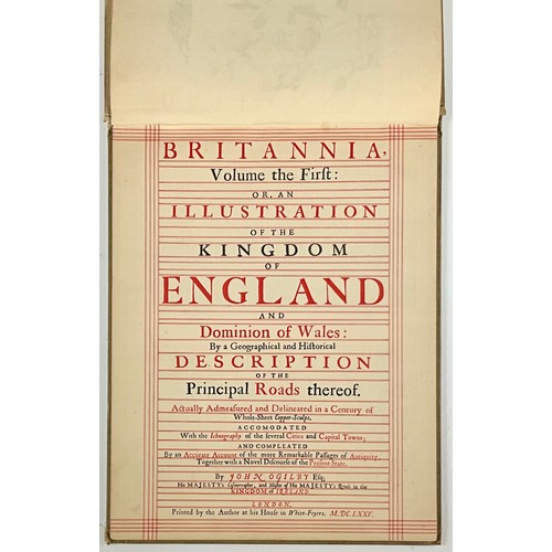 82 - 'BRITANNIA, VOLUME THE FIRST; OR, AN ILLUSTRATION OF THE KINGDOM OF ENGLAND AND DOMINION OF WALES; B... 