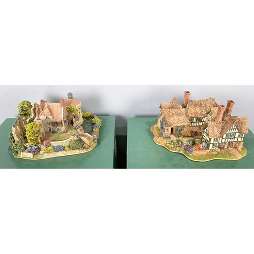 97 - 2 LARGE BOXED LILLIPUT LANE MODELS  SCOTNEY CASTLE GARDEN & THE ALMONRY