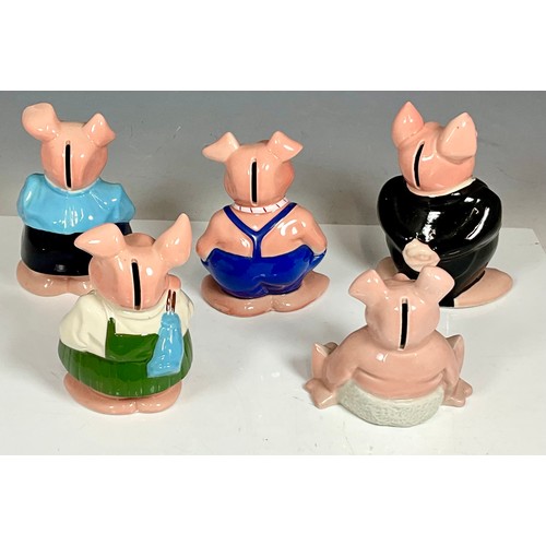 130 - SET OF NATWEST PIG MONEY BOXES BY WADE