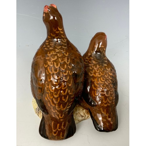 41 - RARE BESWICK MODEL OF A PAIR OF GROUSE MODEL NO 2063 14cm TALL