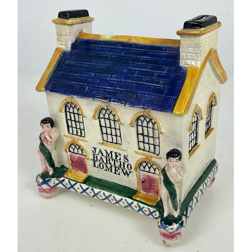 29 - SOUTH YORKSHIRE POTTERY CHAPEL BANK, PROBABLY MEXBOROUGH, DECORATED IN THE PRATTWARE MANNER, MARKED ... 