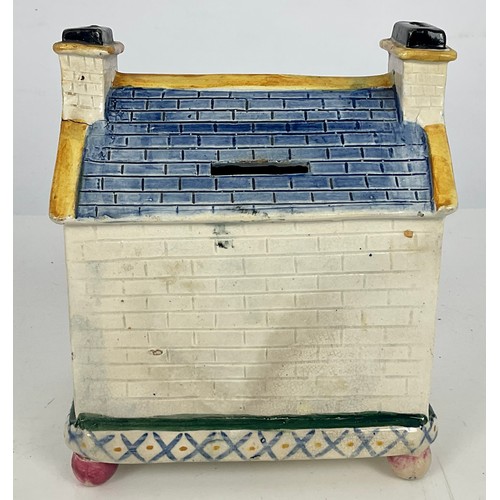 29 - SOUTH YORKSHIRE POTTERY CHAPEL BANK, PROBABLY MEXBOROUGH, DECORATED IN THE PRATTWARE MANNER, MARKED ... 