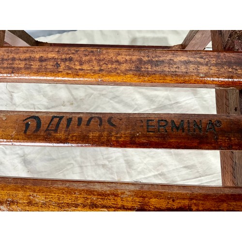 511 - VINTAGE DAVOS WOODEN SLEDGE MADE IN GERMANY