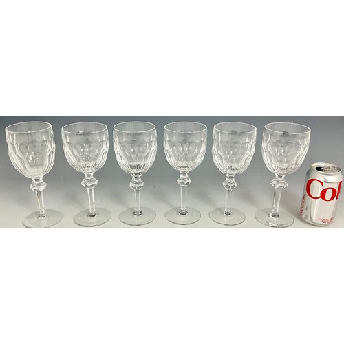 217 - A SET OF 6 WATERFORD CRYSTAL WINE GLASSES