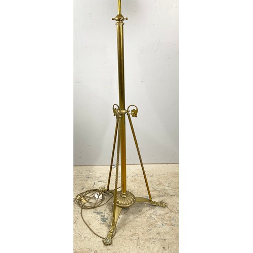 263 - ADJUSTABLE BRASS STANDARD LAMP