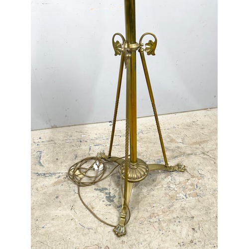 263 - ADJUSTABLE BRASS STANDARD LAMP