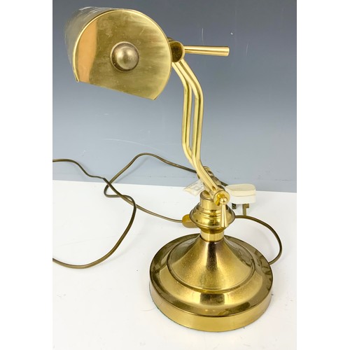 253 - BRASS DESK LAMP