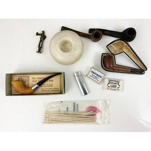 318 - PIPE RACKS , ESTATE PIPES & SMOKING RELATED ITEMS