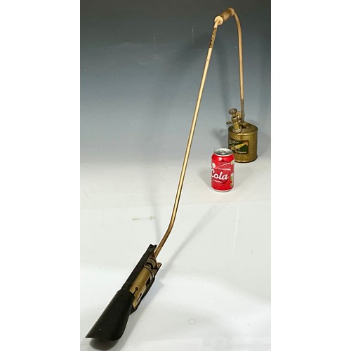 342 - RARE VINTAGE BLADEN BLOW TORCH WITH LONG REACH BURNER MARKED ‘PATENTS PENDING’, POSSIBLY PROTOTYPE W... 