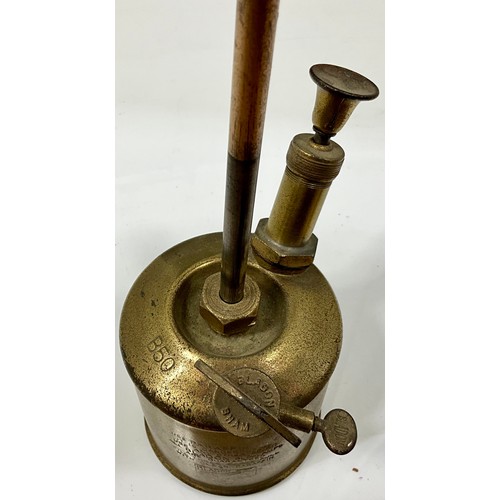 342 - RARE VINTAGE BLADEN BLOW TORCH WITH LONG REACH BURNER MARKED ‘PATENTS PENDING’, POSSIBLY PROTOTYPE W... 