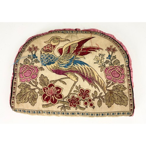 378 - ORNATE TAPESTRY TEA CADDY WIDTH 39cm