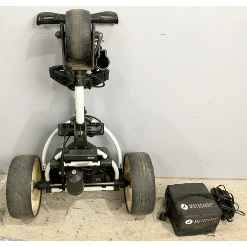 442 - MOTORCADDY GOLF TROLLEY WITH BATTERY & CHARGER