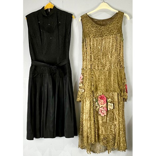 464 - 2 VINTAGE LADIES EVENING DRESSES