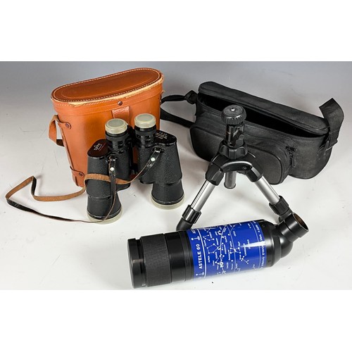 428 - ASTELE 60 TELESCOPE WITH ACCESSORIES, A PAIR OF SUMMIT BINOCULARS, A WESTON MASTER EXPOSURE METER AN... 