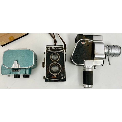 432 - CAMERAS AND ACCESSORIES, ROLLEICORD REFLEX, BAUER 88B AND A CARENA ZOOMEX