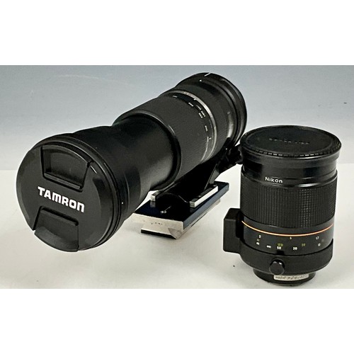 438 - NIKON HN-27 500 mm CAMERA LENS AND A TAMRON 150-600 mm ULTRASONIC SILENT DRIVE LENS