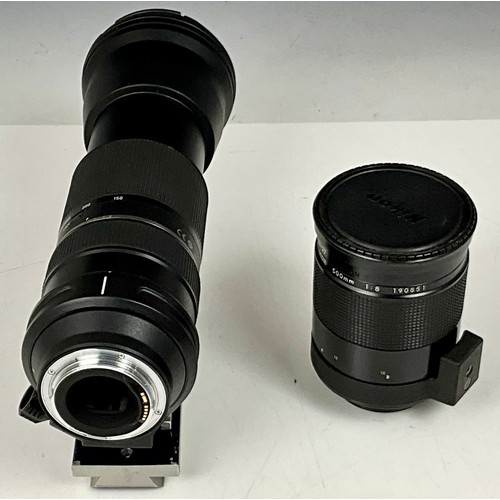 438 - NIKON HN-27 500 mm CAMERA LENS AND A TAMRON 150-600 mm ULTRASONIC SILENT DRIVE LENS