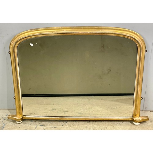 51 - OVER MANTLE MIRROR, approx. 110 cm