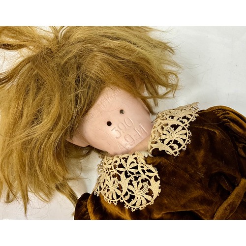 455 - AN ARMAND MARSEILLE BISQUE HEAD DOLL, 390 A-9-M, APPROX. 58cm