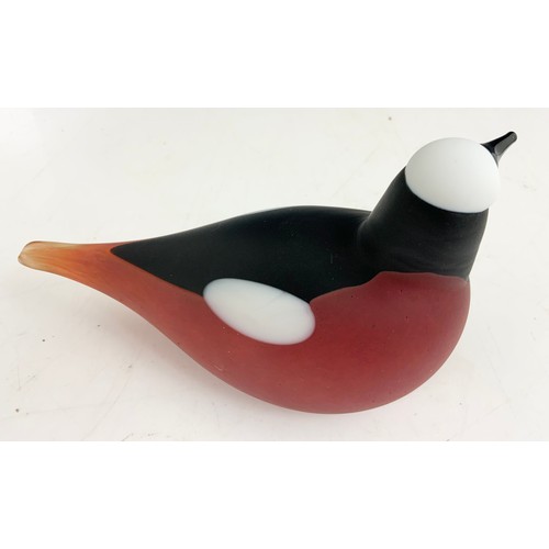 78 - 20TH CENTURY IITTALA LONG TAILED DUCK GLASS BIRD