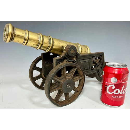 119 - 19” BRONZE AND CAST IRON CANNON