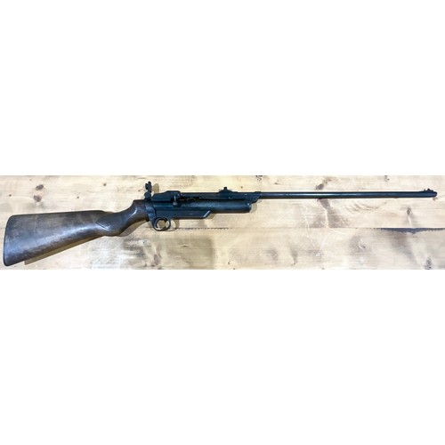 114 - WEBLEY SERVICE AIR RIFLE MARK II, VINTAGE BREAK BARREL AIR RIFLE 0.22 CAL. WITH POP UP REAR SIGHT Th... 