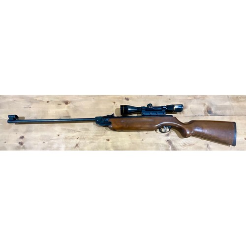 113 - WEIHRAUCH HW35 5.5 CAL. GERMAN AIR RIFLE WITH GOOD QUALITY NIKKO STERLING GOLD CROWN 4 X 40 TELESCOP... 