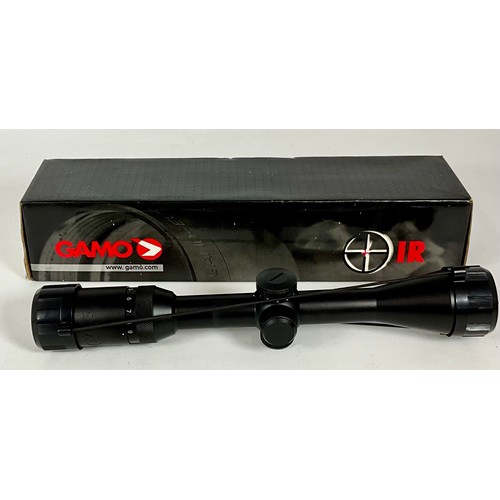 121 - GAMO 3-9 X 40 IR WR TELESCOPIC GUN SIGHT WITH ORIGINAL BOX