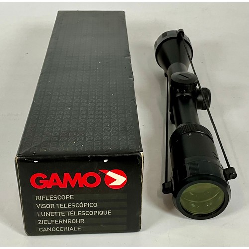 121 - GAMO 3-9 X 40 IR WR TELESCOPIC GUN SIGHT WITH ORIGINAL BOX