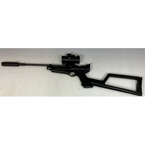 111 - CROSMAN 2250B RATCATCHER FITTED RED DOT AND MODERATOR 0.22 cal AIR RIFLE This product is not for sal... 