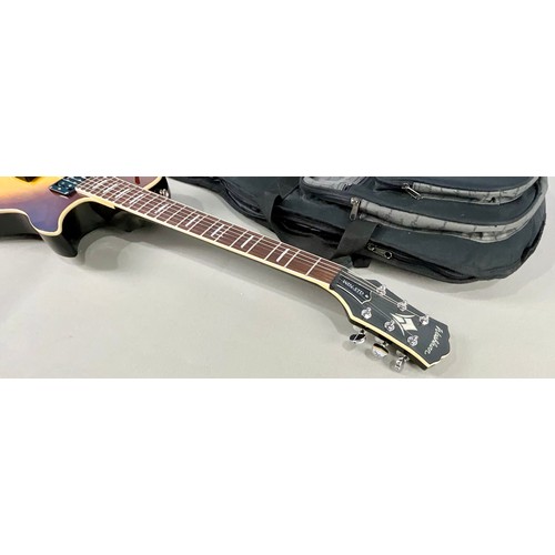 100 - WASHBURN IDOL SERIES WIN-STD/TSB SINGLE CUT ELECTRIC GUITAR IN TOBACCO SUNBURST WITH DUNCAN USM PICK... 