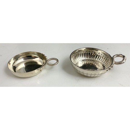 277 - HALLMARKED  BIRMINGHAM  SILVER PORRINGER  103g WITH. A GOOD QUALITY POSSIBLY FRENCH SILVER PORRINGER... 