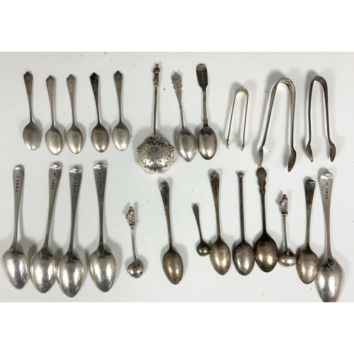 325 - MIXED ENGLISH HALLMARKED SILVER CUTLERY 323g