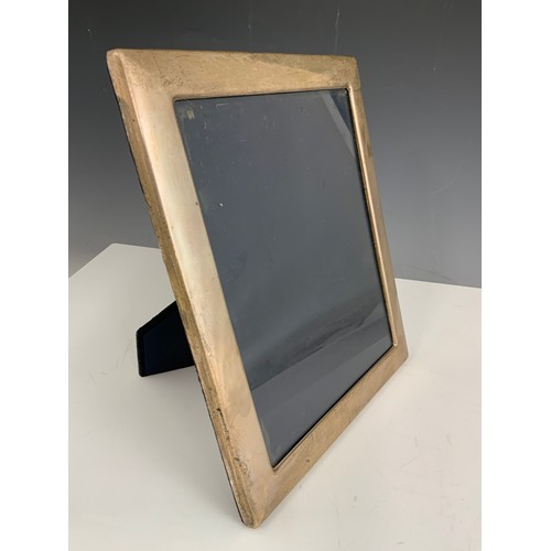 322 - LARGE HALLMARKED  SILVER EASEL BACK PICTURE / PHOTO FRAME  32cm x  26cm