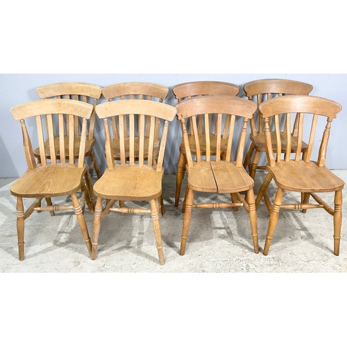 536 - 2 SETS OF FOUR MODERN KITCHEN CHAIRS