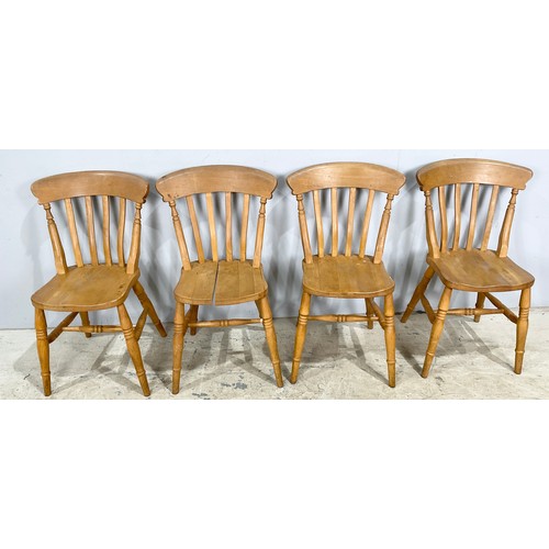 536 - 2 SETS OF FOUR MODERN KITCHEN CHAIRS