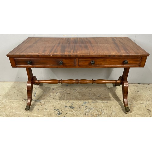 558 - ANTIQUE MAHOGANY SOFA TABLE 120cm x 56cm