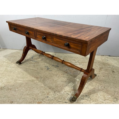 558 - ANTIQUE MAHOGANY SOFA TABLE 120cm x 56cm