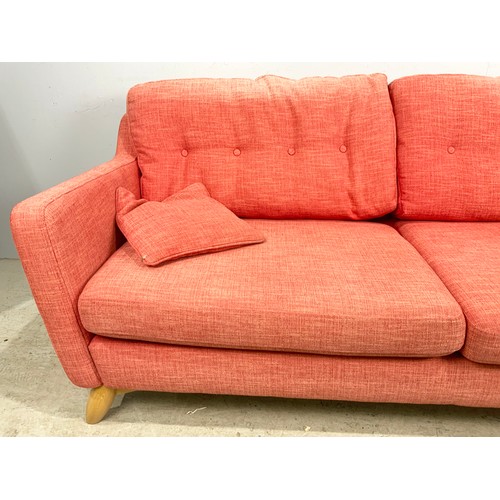 676 - STYLISH ERCOL COSENZA THREE-SEATER SOFA 210cm LONG TRADE ONLY