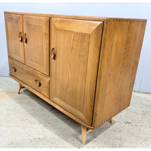 650 - ERCOL  WINDSOR BLONDE ELM  SIDEBOARD WIDTH 114cm