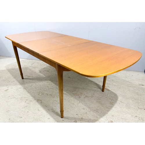 659 - McINTOSH LATE CENTURY EXTENDING DINING TABLE 221cm x 91cm EXTENDED