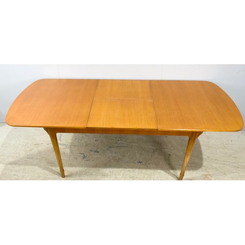 659 - McINTOSH LATE CENTURY EXTENDING DINING TABLE 221cm x 91cm EXTENDED