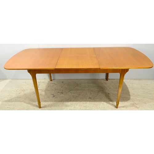 659 - McINTOSH LATE CENTURY EXTENDING DINING TABLE 221cm x 91cm EXTENDED